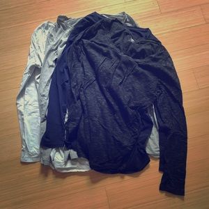 4 maternity large L long sleeve shirts